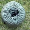 Multifunctional waterproof sleeping bag holded into bag and compressed