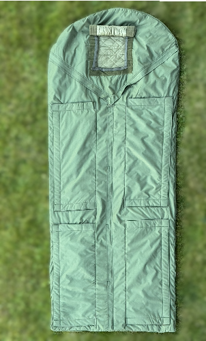 Waterproof multifunctional sleeping bag with hypothermia check pockets for military usage